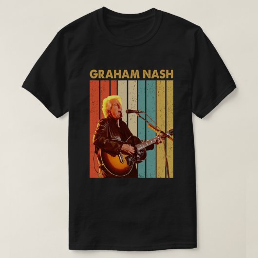 T-shirt Vintage Graham Nash Hommage (Design devant)