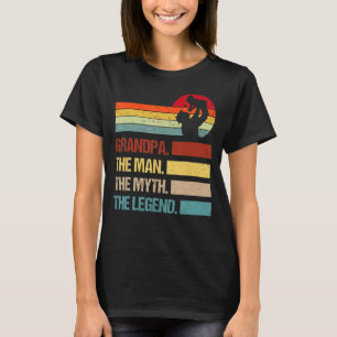 T-shirt Vintage Grand-Père Homme Mythe Légende Famille Cor