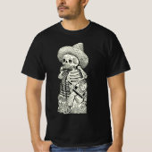 T-shirt Vintage graphique squelette (Devant)