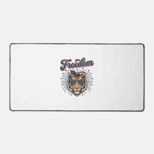 T-shirt vintage gravure Freedom Tiger patriotique_