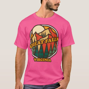 T-shirt Vintage Great Falls Virginia Mountain Randonnée So