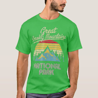 T-shirt Vintage Great Smoky Mountains National Park Mounta
