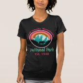 T-shirt Vintage Great Smoky Mountains Randonnée camping (Devant)