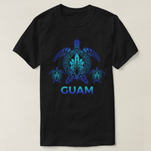 T-shirt Vintage Guam Ocean Blue Sea Turtle Souvenirs