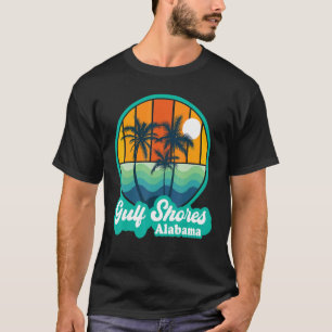 T-shirt Vintage Gulf Shores Alabama Summer Vacation Beach