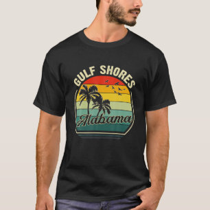 T-shirt Vintage Gulf Shores Beach Alabama Summer Sunset Pa