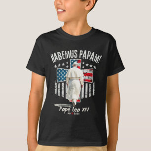 T-shirt Vintage Habemus Papam Pape Leo Robert Prevost Pape
