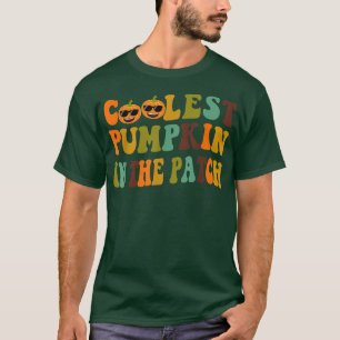 T-shirt Vintage Halloween Citrouille le plus froid dans le