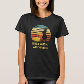 T-shirt Vintage Hick Highs Witch Vibes Witchy Halloween Ca