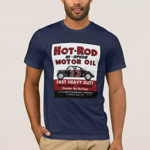 T-shirt Vintage Hot-Rod Moteur Huile peut concevoir