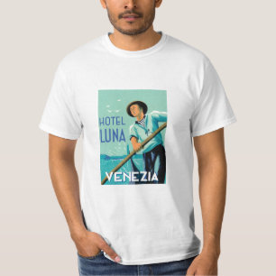 T-shirt Vintage Hotel Luna Venezia Image