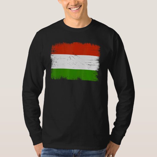 T-shirt Vintage Hungary Flag Hungarian Independence Day (Devant)