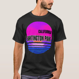 T-shirt Vintage Huntington Park Vaporwave Californie