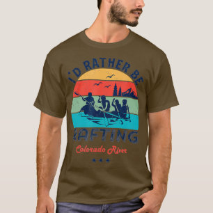 T-shirt Vintage ID Rétro Plutôt Eau Rafting Rivière