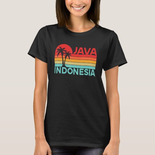 T-shirt Vintage Indonésie Vacances Asie Java (Devant)