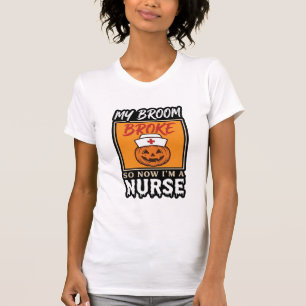 T-shirt vintage infirmière Halloween citrouille ba