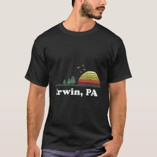 T-shirt Vintage Irwin Pennsylvania Accueil Souvenir Imprim