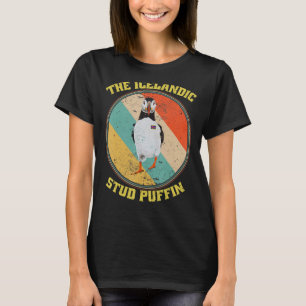 T-shirt Vintage Islande Stud Puffin Observation d'oiseaux