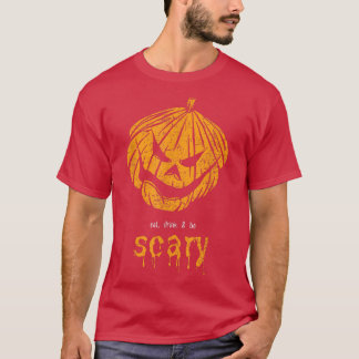 T-shirt Vintage Jack-o'-lantern Citrouille effrayant Face