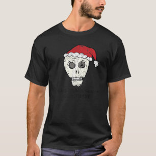 T-shirt Vintage J'Ai Entendu Père Noël Sur Le Toit Scull a