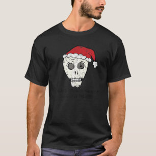 T-shirt Vintage J'Ai Entendu Père Noël Sur Le Toit Scull a