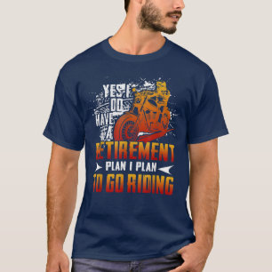T-shirt Vintage J'Ai Un Régime De Retraite Pour Aller À Ri