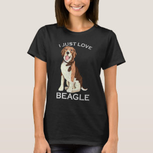 T-shirt Vintage J'Aime Juste Beagle Chien Beagle de marion