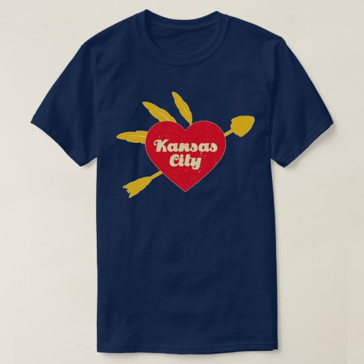 T-shirt Vintage J'aime Kansas City (Design devant)