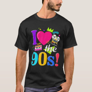T-shirt Vintage J'Aime La Cassette Des Années 90 Made Me 1