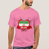 T-shirt Vintage J'aime l'Iran (Devant)