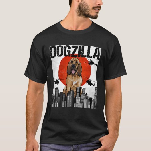 T-shirt Vintage japonais Dogzilla Bloodhound (Devant)