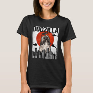 T-shirt Vintage japonais Dogzilla Lhasa Apsos