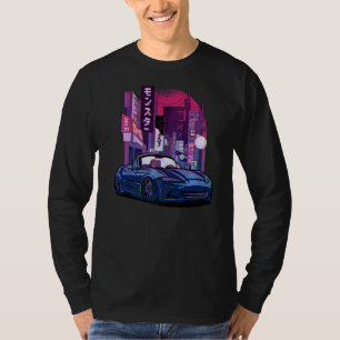 T-shirt Vintage japonais Drifti Voiture Streetwear Retro D