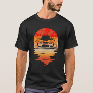 T-shirt Vintage japonais Drifti Voiture Streetwear Retro D