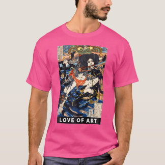 T-shirt Vintage japonais Samurai Punk Goth Streetwear Aest