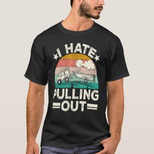 T-shirt Vintage Je Déteste Sortir Bateau Retro Casquette B