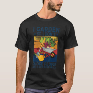 T-shirt Vintage Je Jardin Donc Je Ne Choque Pas Les Gens S