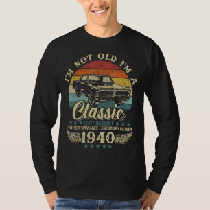 T-shirt Vintage Je ne suis pas vieux Je suis classique Voi
