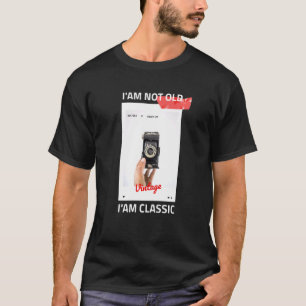 T-shirt Vintage Je ne suis pas vieux Je suis photographe c
