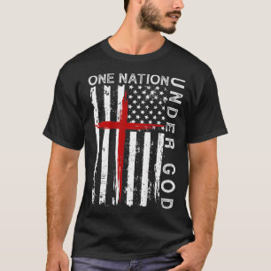 T-shirt Vintage Jésus Dieu Fière Famille chrétienne USA Am
