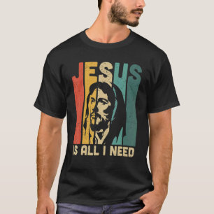 T-shirt Vintage Jésus Est Tout Ce Dont Vous Avez Besoin Mo