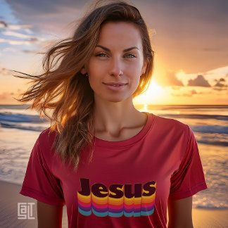 T-shirt Vintage Jesus Waves