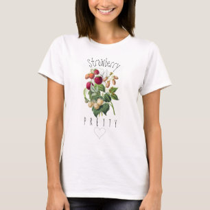 T-shirt Vintage jolie illustration de fraise Personnaliser