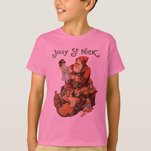 T-shirt Vintage Jolly St. Nick (Devant)