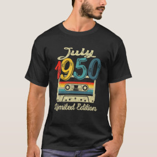 T-shirt Vintage juillet 1950 Bande de cassette 71E Anniver