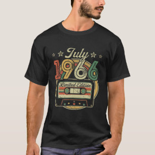 T-shirt Vintage Juillet 1966 Bande De Cassette 55E Anniver