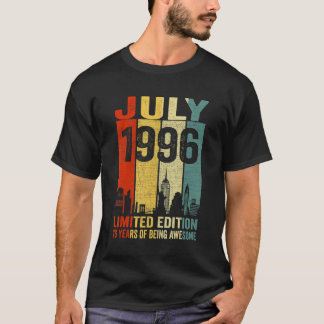 T-shirt Vintage juillet 1996 26 Anniversaire 26 Anniversai