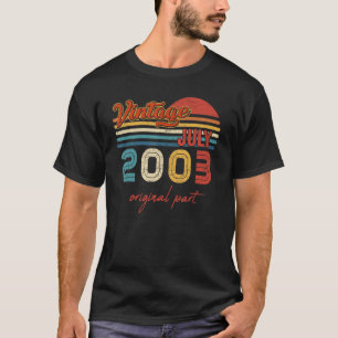 T-shirt Vintage juillet 2003 Première partie 19 ans