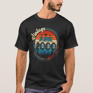 T-shirt Vintage juin 2000 Anniversaire de 22ème Anniversai
