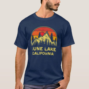 T-shirt Vintage June Lake California CA Mountains Randonné